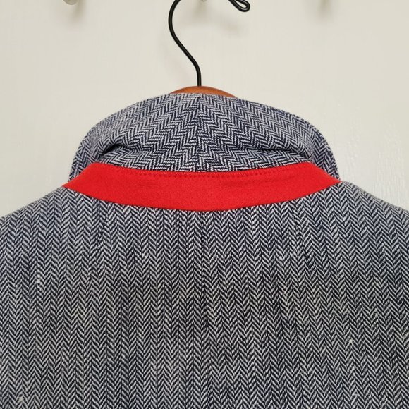 NWT J. Crew Dalton Blazer Italian Cotton/Linen Herringbone 0 - Picture 5 of 13